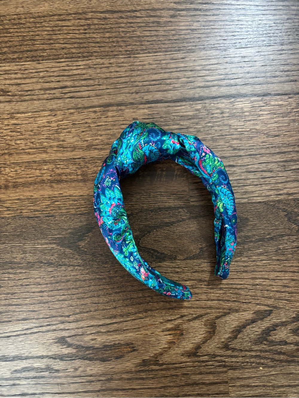 Lilly Pulitzer Teal and Blue Knotted Padded Headband